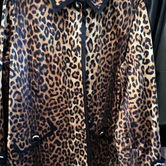 Reversible leopard print/black. Length to knee - Picture 2 of 6